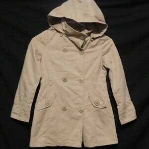 JOE FRESH KIDS | small 6-7 years | Beige Hooded Trench Coat